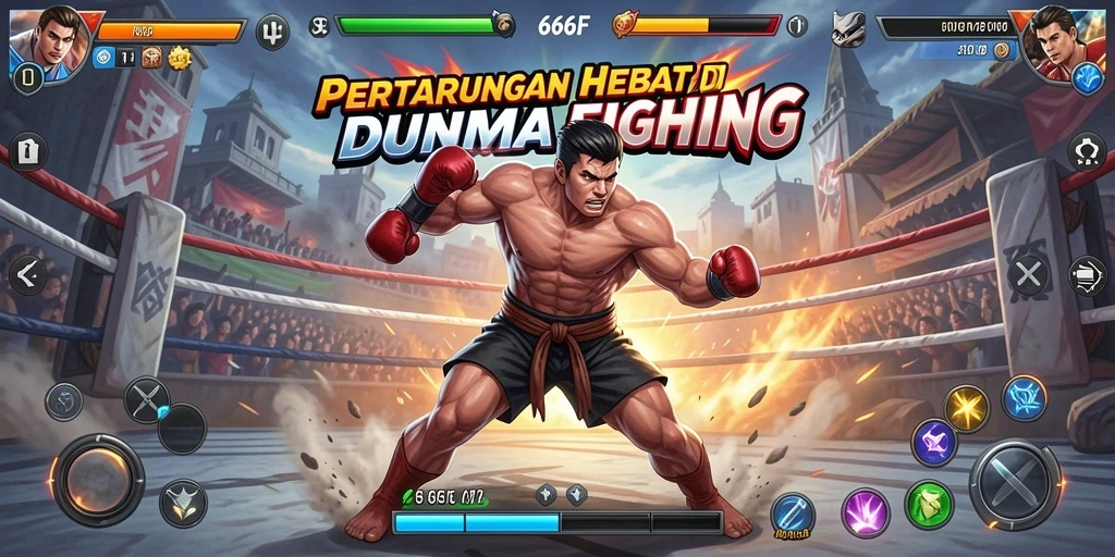 Tampilan gameplay 666F yang menarik dan penuh aksi Fighting.