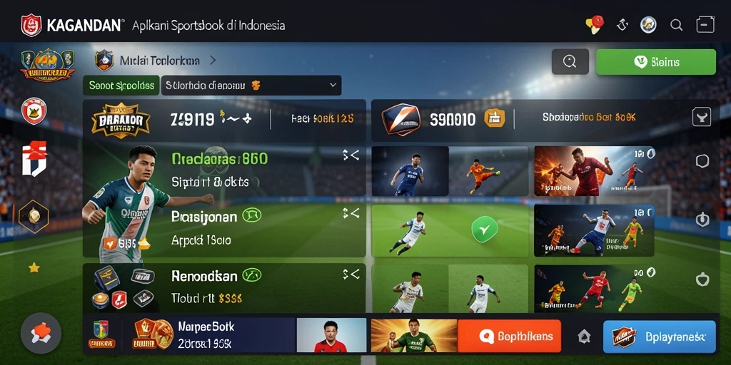 Tampilan gameplay KAGANDAN dengan fitur taruhan olahraga yang menarik.