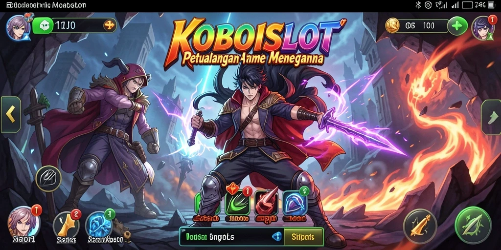 Tampilan gameplay menarik dari KOBOISLOT yang memukau.