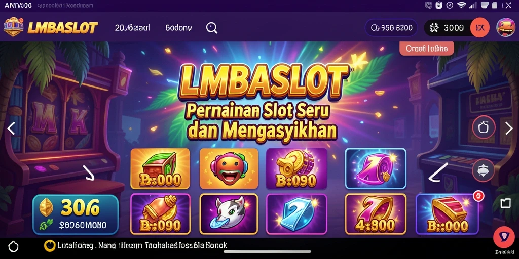 Tampilan gameplay LMBASLOT yang seru dan menarik.