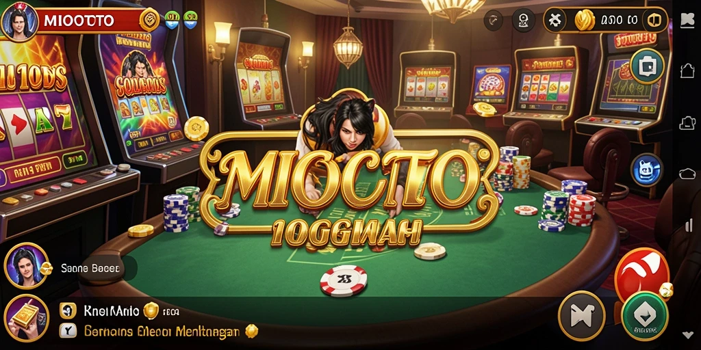 Tampilan gameplay seru dari MIOTOTO, aplikasi Kasino terbaik.