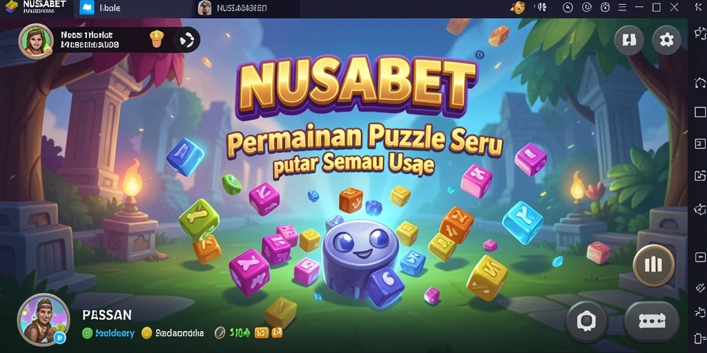 Screenshot gameplay NUSABET yang penuh tantangan puzzle.