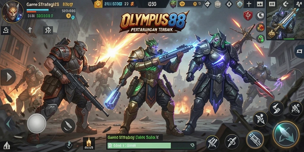 Screenshot utama OLYMPUS88 menampilkan momen seru permainan SLG.