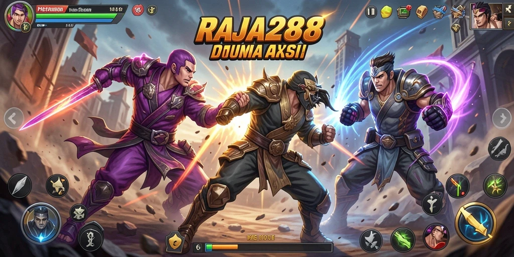 Tangkapan layar gameplay RAJA288 menunjukkan pertarungan yang mendebarkan dan grafis yang menakjubkan.