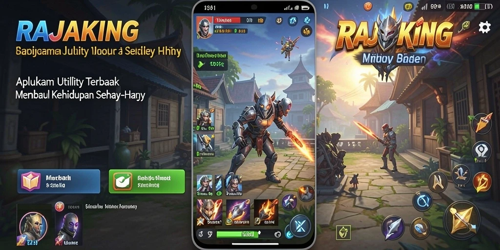 Tampilan antarmuka aplikasi RAJAKING yang intuitif dan user-friendly.