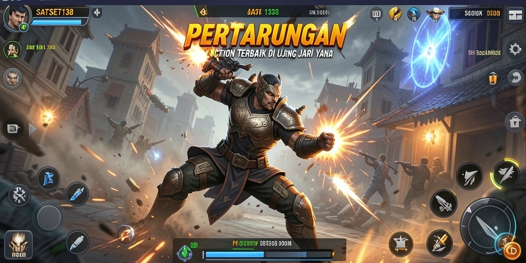 Tampilan gameplay yang menegangkan dan seru dari SATSET138.